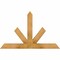 Ekena Millwork Saratoga Rough Sawn Timber Gable Bracket, Western Red Cedar, 48"W x 30"H x 4"D x 4"F, 15/12 Pitch GBW048X30X0404SAR00RWR - alternate 1